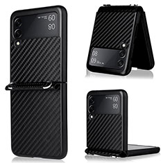 Coque Silicone Housse Etui Gel Serge pour Samsung Galaxy Z Flip3 5G Noir