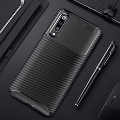 Coque Silicone Housse Etui Gel Serge pour Xiaomi Mi 9 Noir