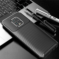 Coque Silicone Housse Etui Gel Serge pour Xiaomi Redmi 10X Pro 5G Noir