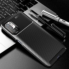 Coque Silicone Housse Etui Gel Serge pour Xiaomi Redmi Note 10 5G Noir