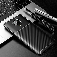 Coque Silicone Housse Etui Gel Serge pour Xiaomi Redmi Note 9 Pro Max Noir