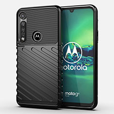 Coque Silicone Housse Etui Gel Serge S01 pour Motorola Moto G8 Plus Noir
