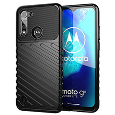 Coque Silicone Housse Etui Gel Serge S01 pour Motorola Moto G8 Power Lite Noir