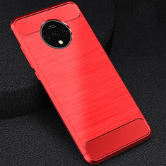 Coque Silicone Housse Etui Gel Serge S01 pour OnePlus 7T Rouge