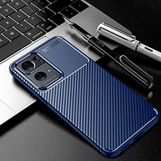 Coque Silicone Housse Etui Gel Serge S01 pour Oppo Reno7 Pro 5G Bleu