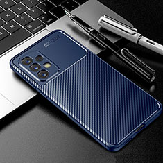 Coque Silicone Housse Etui Gel Serge S01 pour Samsung Galaxy A73 5G Bleu