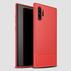 Coque Silicone Housse Etui Gel Serge S01 pour Samsung Galaxy Note 10 Plus 5G Rouge