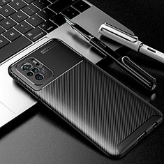 Coque Silicone Housse Etui Gel Serge S01 pour Xiaomi Redmi Note 10 4G Noir