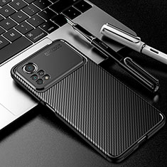 Coque Silicone Housse Etui Gel Serge S01 pour Xiaomi Redmi Note 11E Pro 5G Noir