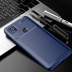 Coque Silicone Housse Etui Gel Serge S02 pour Xiaomi Redmi 10A 4G Bleu