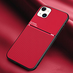 Coque Silicone Housse Etui Gel Serge S03 pour Apple iPhone 13 Rouge