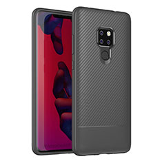 Coque Silicone Housse Etui Gel Serge S04 pour Huawei Mate 20 Gris