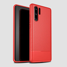 Coque Silicone Housse Etui Gel Serge S04 pour Huawei P30 Pro New Edition Rouge