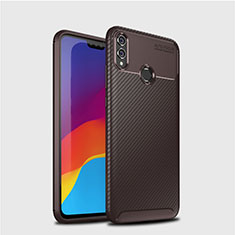 Coque Silicone Housse Etui Gel Serge T01 pour Huawei Honor View 10 Lite Marron