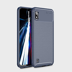Coque Silicone Housse Etui Gel Serge WL1 pour Samsung Galaxy A10 Bleu