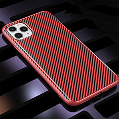 Coque Silicone Housse Etui Gel Serge Y01 pour Apple iPhone 11 Pro Rouge