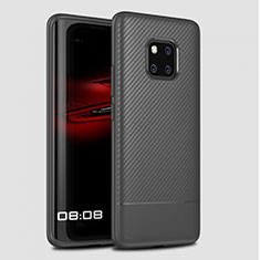 Coque Silicone Housse Etui Gel Serge Y01 pour Huawei Mate 20 Pro Gris Fonce