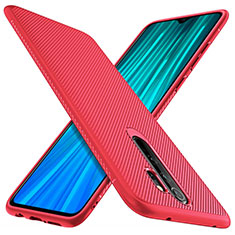 Coque Silicone Housse Etui Gel Serge Y03 pour Xiaomi Redmi Note 8 Pro Rouge