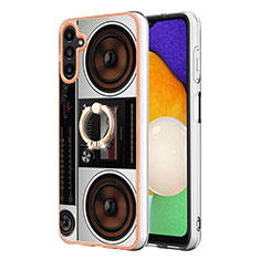 Coque Silicone Motif Fantaisie Souple Couleur Unie Etui Housse avec Laniere Strap YB8 pour Samsung Galaxy A14 5G Colorful