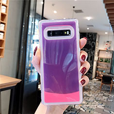 Coque Silicone Motif Fantaisie Souple Couleur Unie Etui Housse K02 pour Samsung Galaxy S10 5G Violet