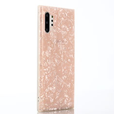 Coque Silicone Motif Fantaisie Souple Couleur Unie Etui Housse P01 pour Samsung Galaxy Note 10 Plus 5G Rose