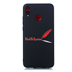 Coque Silicone Motif Fantaisie Souple Couleur Unie Etui Housse S01 pour Huawei Honor 8X Rouge