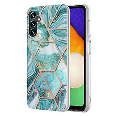 Coque Silicone Motif Fantaisie Souple Couleur Unie Etui Housse Y01B pour Samsung Galaxy A13 5G Pastel Vert