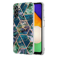 Coque Silicone Motif Fantaisie Souple Couleur Unie Etui Housse Y01B pour Samsung Galaxy A13 5G Vert Nuit