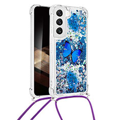 Coque Silicone Motif Fantaisie Souple Couleur Unie Etui Housse Y02B pour Samsung Galaxy S24 5G Bleu
