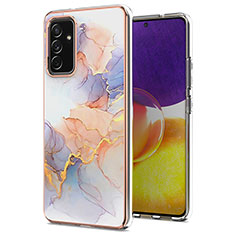Coque Silicone Motif Fantaisie Souple Couleur Unie Etui Housse Y03B pour Samsung Galaxy A34 5G Violet Clair