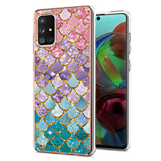 Coque Silicone Motif Fantaisie Souple Couleur Unie Etui Housse Y03B pour Samsung Galaxy A71 4G A715 Colorful