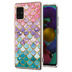 Coque Silicone Motif Fantaisie Souple Couleur Unie Etui Housse Y03B pour Samsung Galaxy M40S Colorful