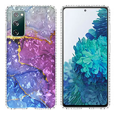 Coque Silicone Motif Fantaisie Souple Couleur Unie Etui Housse Y04B pour Samsung Galaxy S20 FE 5G Violet