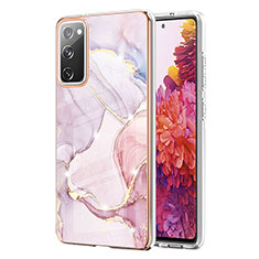 Coque Silicone Motif Fantaisie Souple Couleur Unie Etui Housse Y05B pour Samsung Galaxy S20 FE (2022) 5G Rose