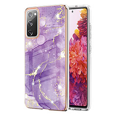 Coque Silicone Motif Fantaisie Souple Couleur Unie Etui Housse Y05B pour Samsung Galaxy S20 FE (2022) 5G Violet