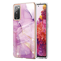 Coque Silicone Motif Fantaisie Souple Couleur Unie Etui Housse Y05B pour Samsung Galaxy S20 FE (2022) 5G Violet Clair
