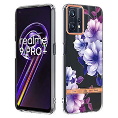 Coque Silicone Motif Fantaisie Souple Couleur Unie Etui Housse Y06B pour Realme 9 Pro+ Plus 5G Violet