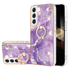 Coque Silicone Motif Fantaisie Souple Couleur Unie Etui Housse Y16B pour Samsung Galaxy S24 5G Violet