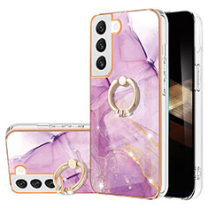 Coque Silicone Motif Fantaisie Souple Couleur Unie Etui Housse Y16B pour Samsung Galaxy S24 Plus 5G Violet Clair