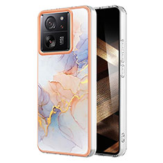 Coque Silicone Motif Fantaisie Souple Couleur Unie Etui Housse YB3 pour Xiaomi Mi 13T 5G Violet Clair
