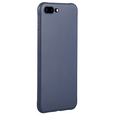 Coque Silicone Souple Couleur Unie Gel C02 pour Apple iPhone 8 Plus Bleu