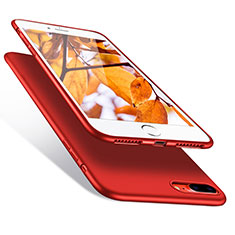 Coque Silicone Souple Couleur Unie Gel pour Apple iPhone 7 Plus Rouge