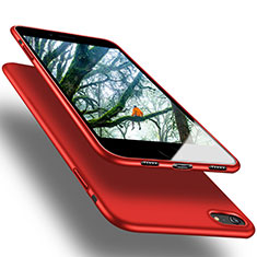 Coque Silicone Souple Couleur Unie Gel pour Apple iPhone 7 Rouge