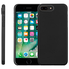 Coque Silicone Souple Couleur Unie Gel T11 pour Apple iPhone 8 Plus Noir