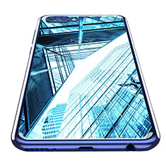 Coque Silicone Souple Miroir M01 pour Huawei Honor V10 Bleu