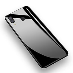 Coque Silicone Souple Miroir M01 pour Samsung Galaxy A9 Star SM-G8850 Noir
