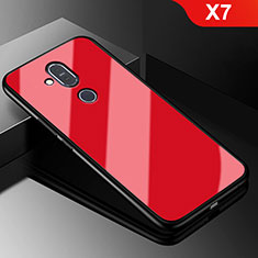 Coque Silicone Souple Miroir pour Nokia X7 Rouge