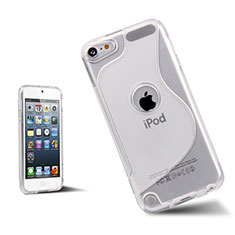 Coque Silicone Souple Transparente Vague S-Line pour Apple iPod Touch 5 Blanc