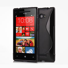 Coque Silicone Souple Vague S-Line pour HTC 8X Windows Phone Noir