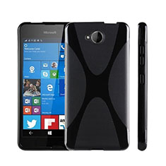 Coque Silicone Souple Vague X-Line pour Microsoft Lumia 650 Noir